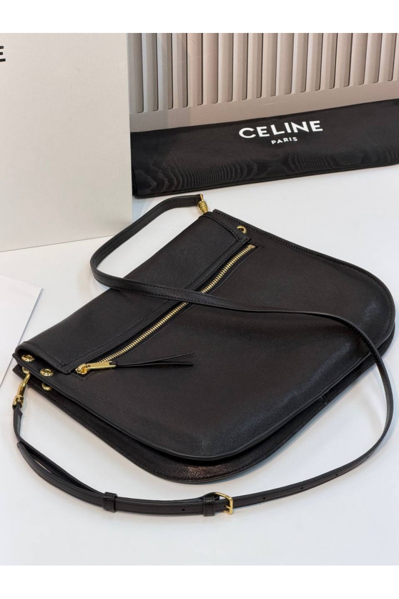 Celine Кожаная сумка Soft Triomphe Besace premium 34x25x13 см