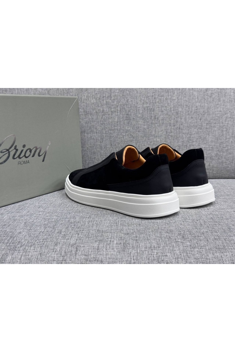 Brioni Мужские комбинированные слипоны 