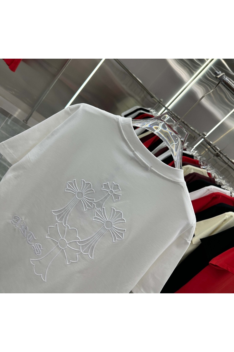 Chrome Hearts Белая оверсайз футболка Premium