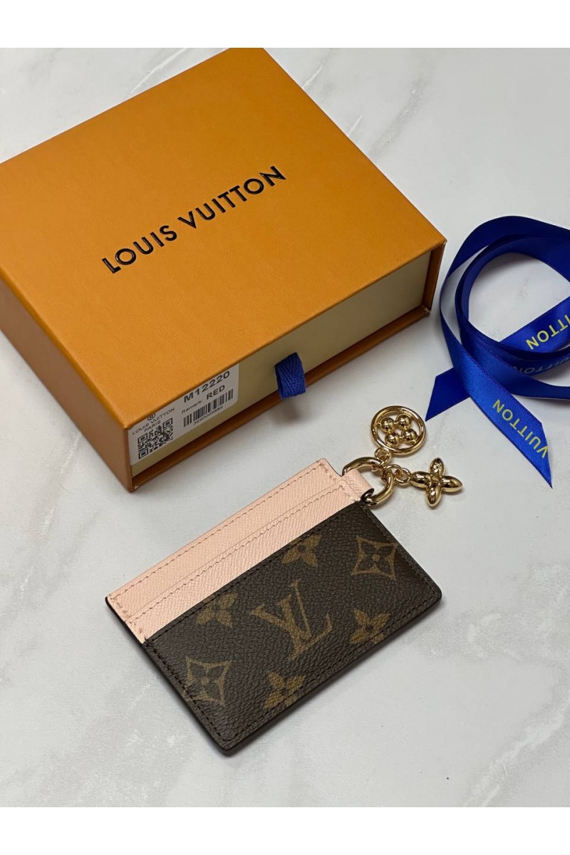 Lоuis Vuittоn Кожаный кардхолдер Charms Vivienne Premium 7.3x0.3x10.2 см
