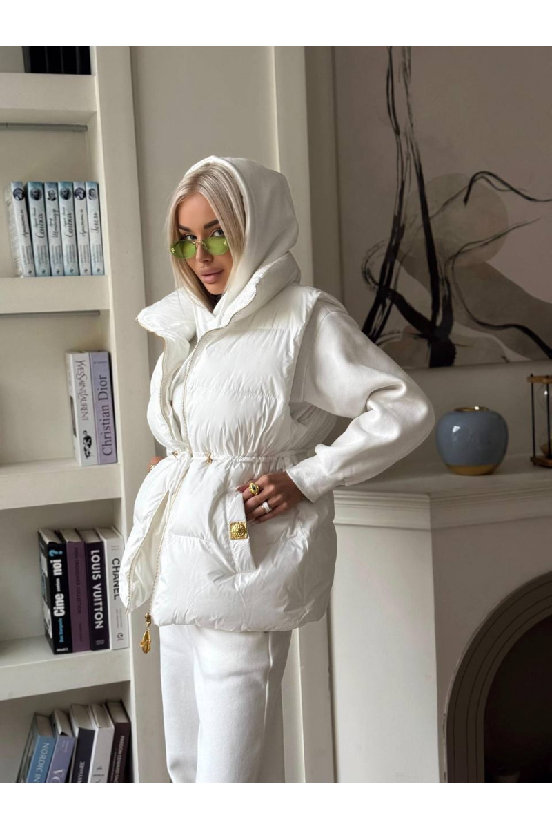 Schiaparelli Женский костюм тройка на флисе premium - White