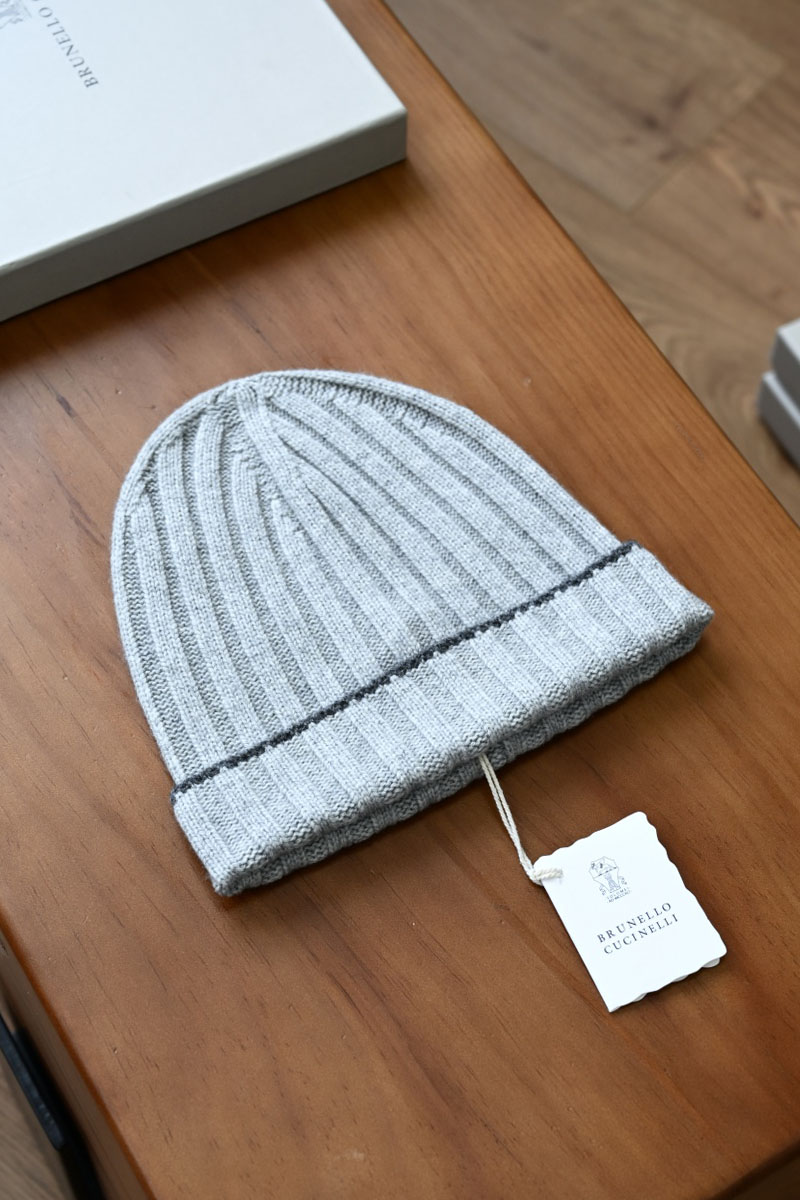 Brunеllо Сuсinеlli Кашемировая шапка Premium - Grey