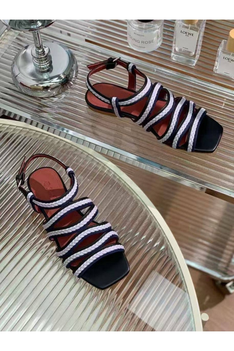 Loro Piana Женские кожаные сандалии Premium