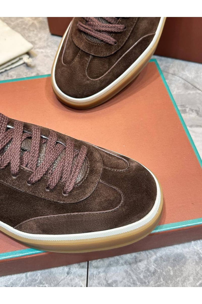 Loro Piana Мужские замшевые кроссовки Tennis Walk
