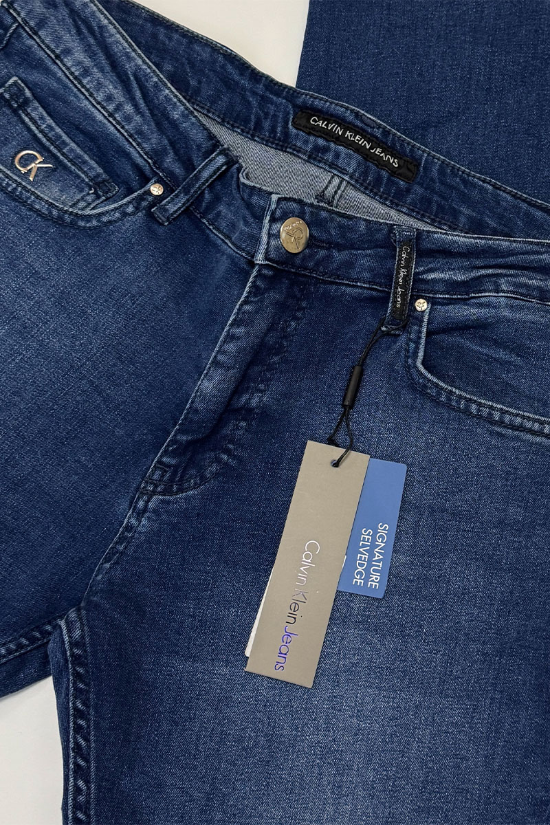 Calvin Klein Мужские синие джинсы logo-plaque 