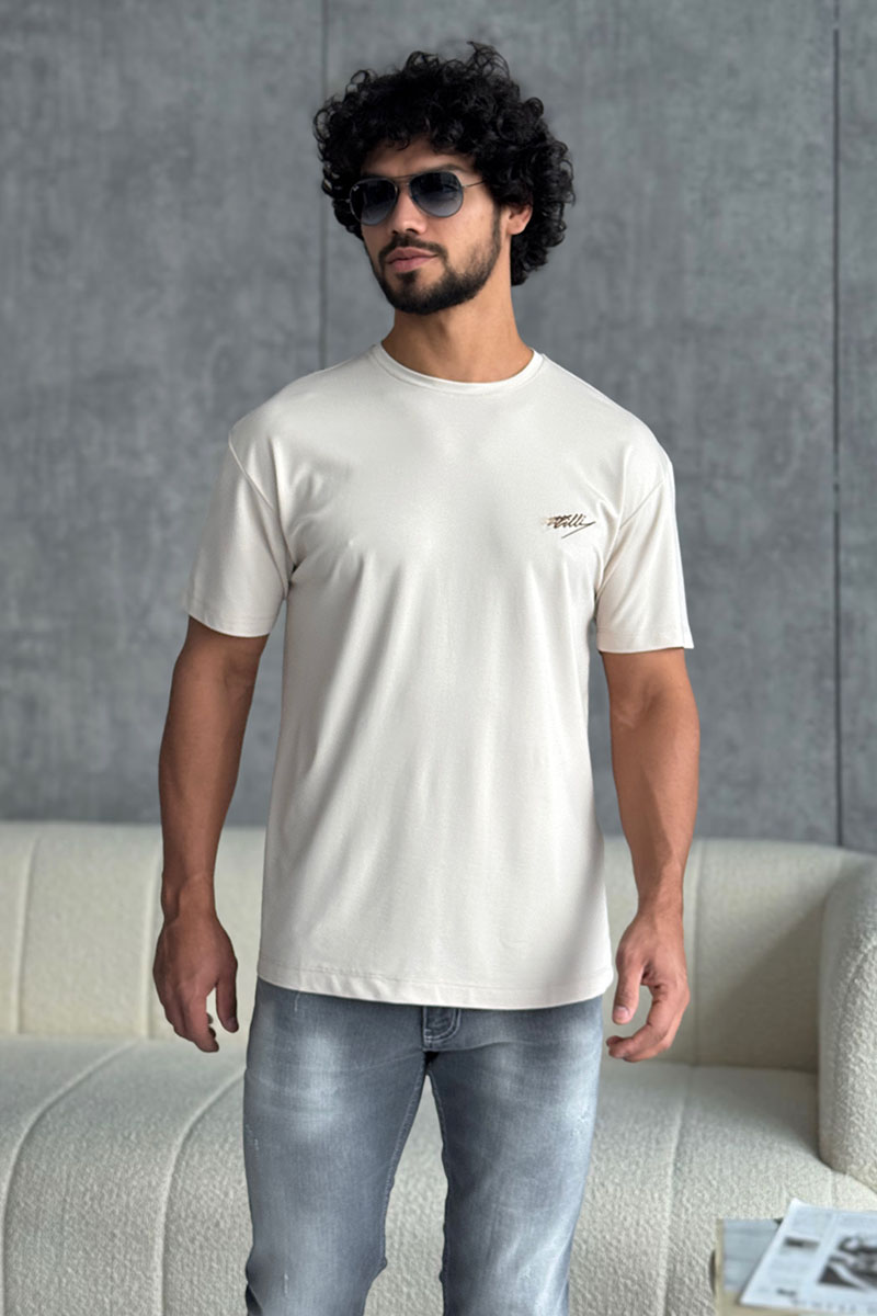 Zilli Мужская бежевая футболка 