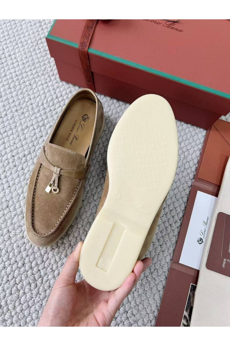 Loro Piana Женские лоферы Summer Charms Walk premium - Beige