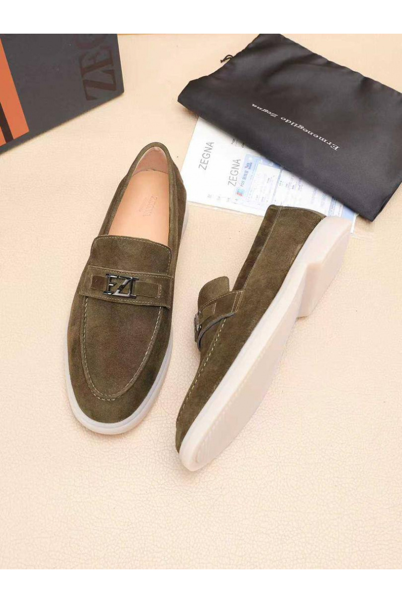 Zegna Мужские замшевые лоферы 