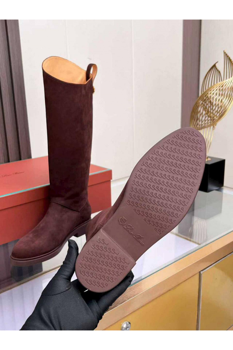 Loro Piana Женские замшевые сапоги premium - Red