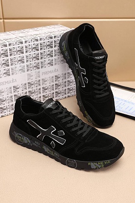 Чёрные замшевые кроссовки Mick