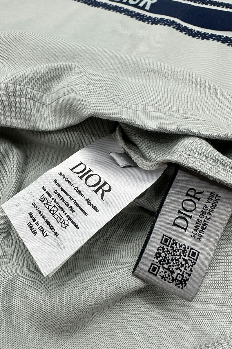 Dior Мужская оверсайз футболка - Grayish Green