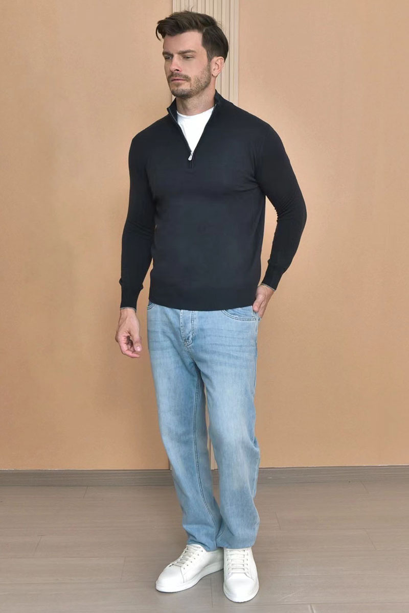 Brunеllо Сuсinеlli Кашемировый свитер Premium - Black Grey