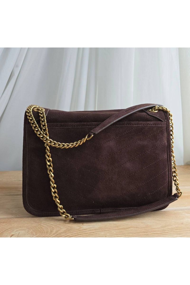 Yves Saint Laurent Замшевая сумка 28x21 см