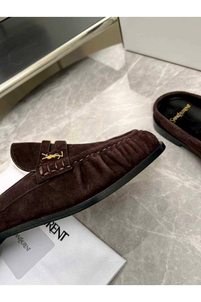 Yves Saint Laurent Женские замшевые мюли premium