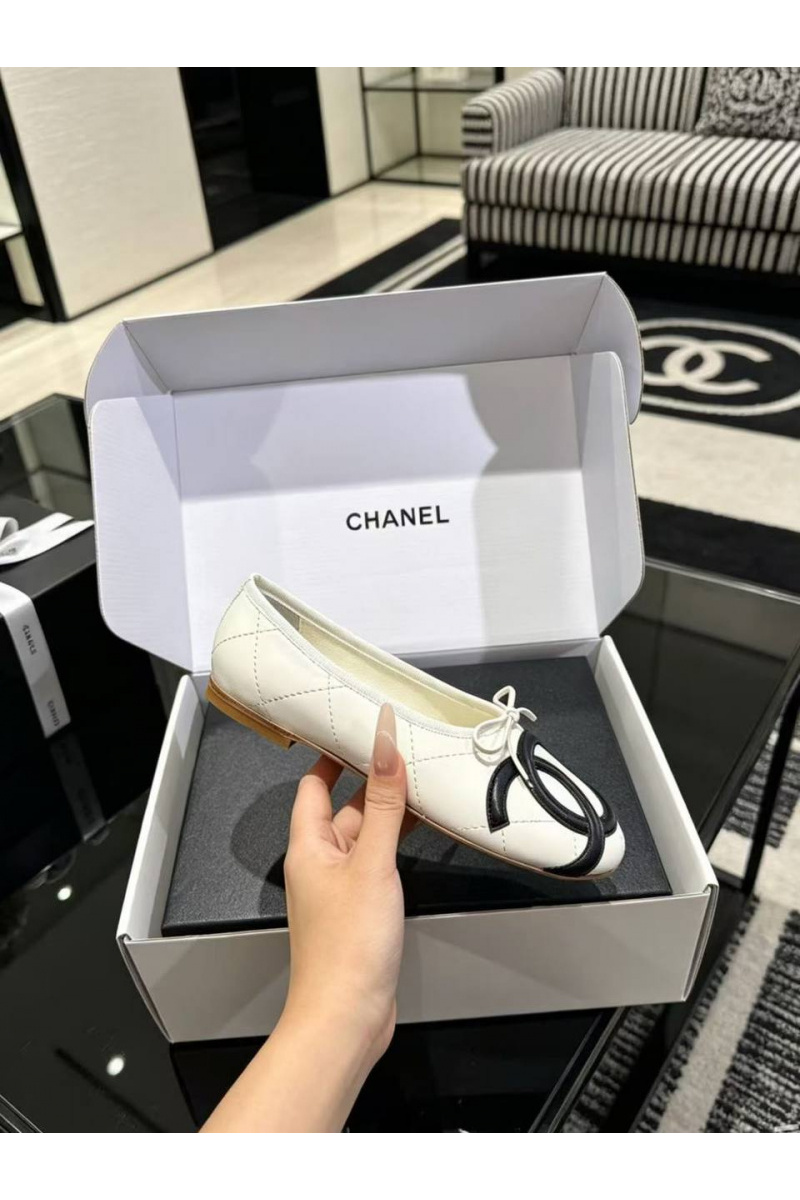 Chаnеl Женские кожаные балетки Ballerines premium