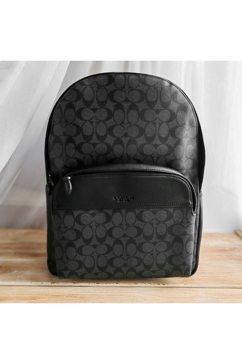 Coach Кожаный рюкзак Coach monogram 39x30 см