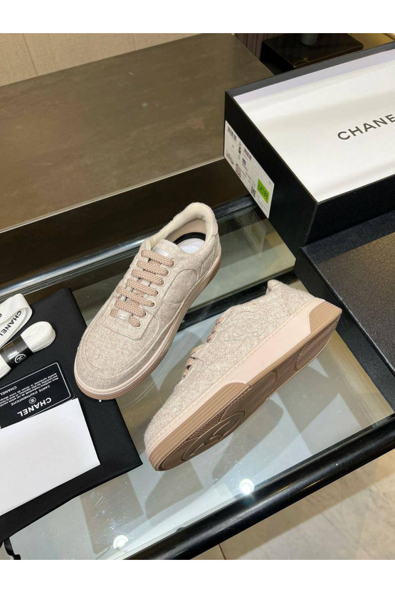 Chаnеl Женские кроссовки Tweed premium
