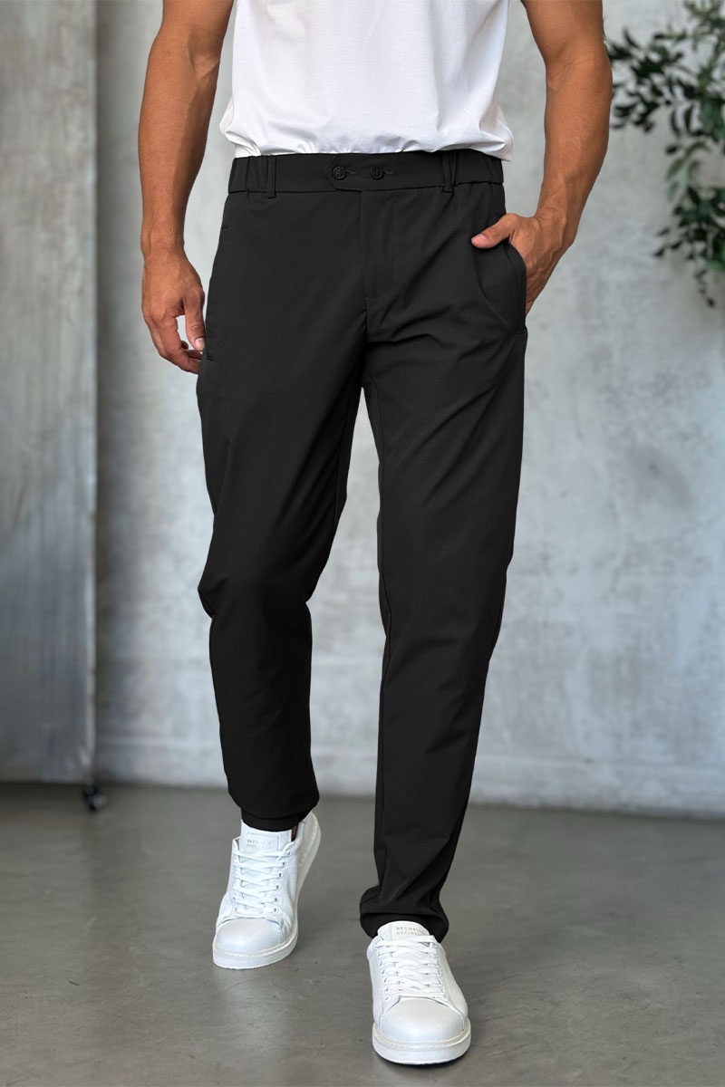 Zilli Мужские чёрные брюки slim fit