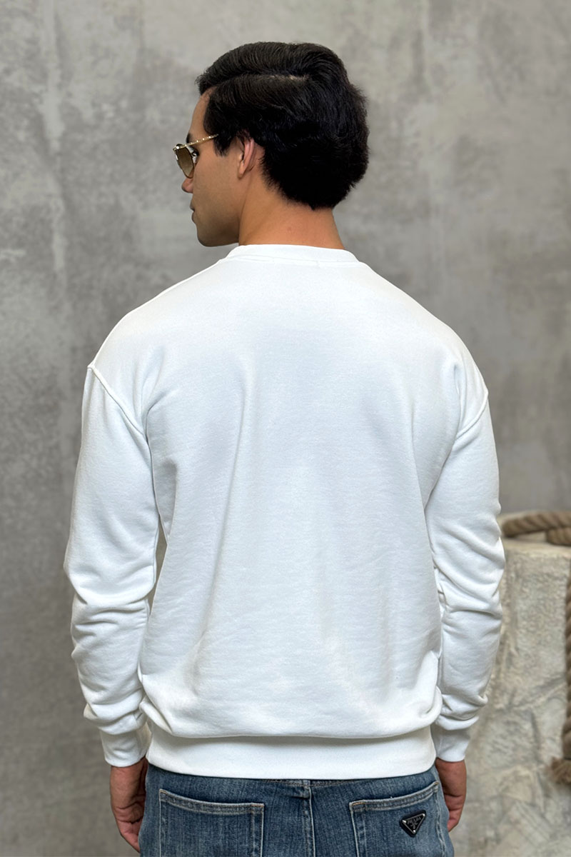 Calvin Klein Свитшот белого цвета embroidered-logo