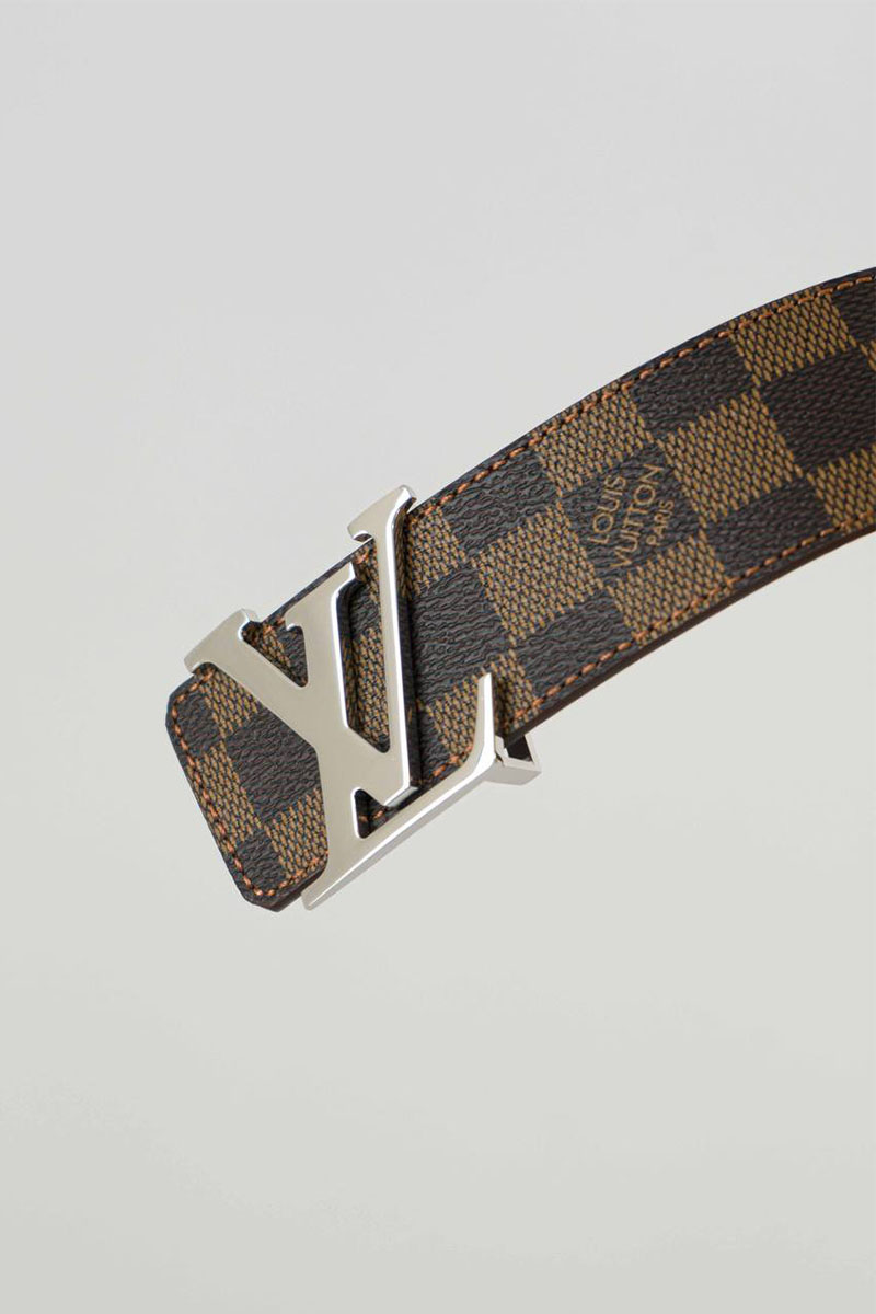 Lоuis Vuittоn Кожаный ремень Initiales Damier (длина 85 - 115 см)