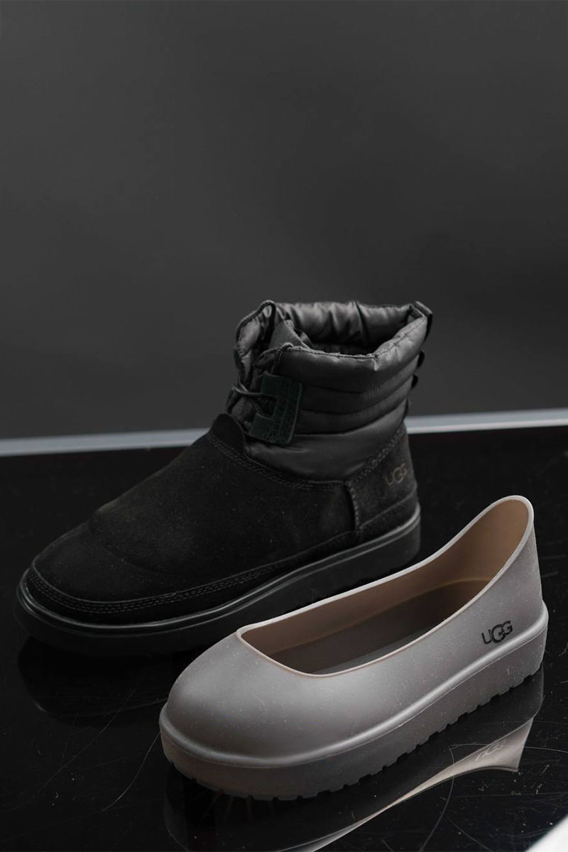 UGG Ботинки с мехом Classic Mini Lace-Up - Black