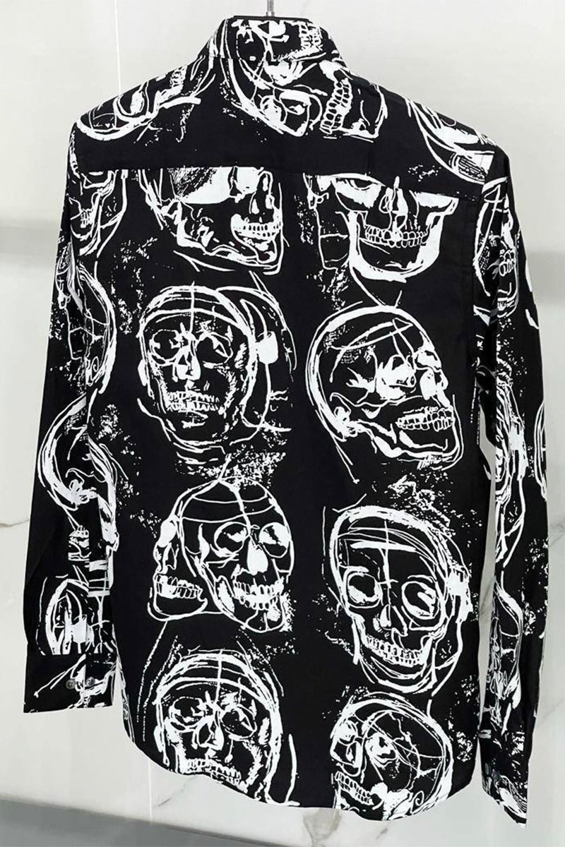 Alexander McQueen Мужская рубашка Skull - Black