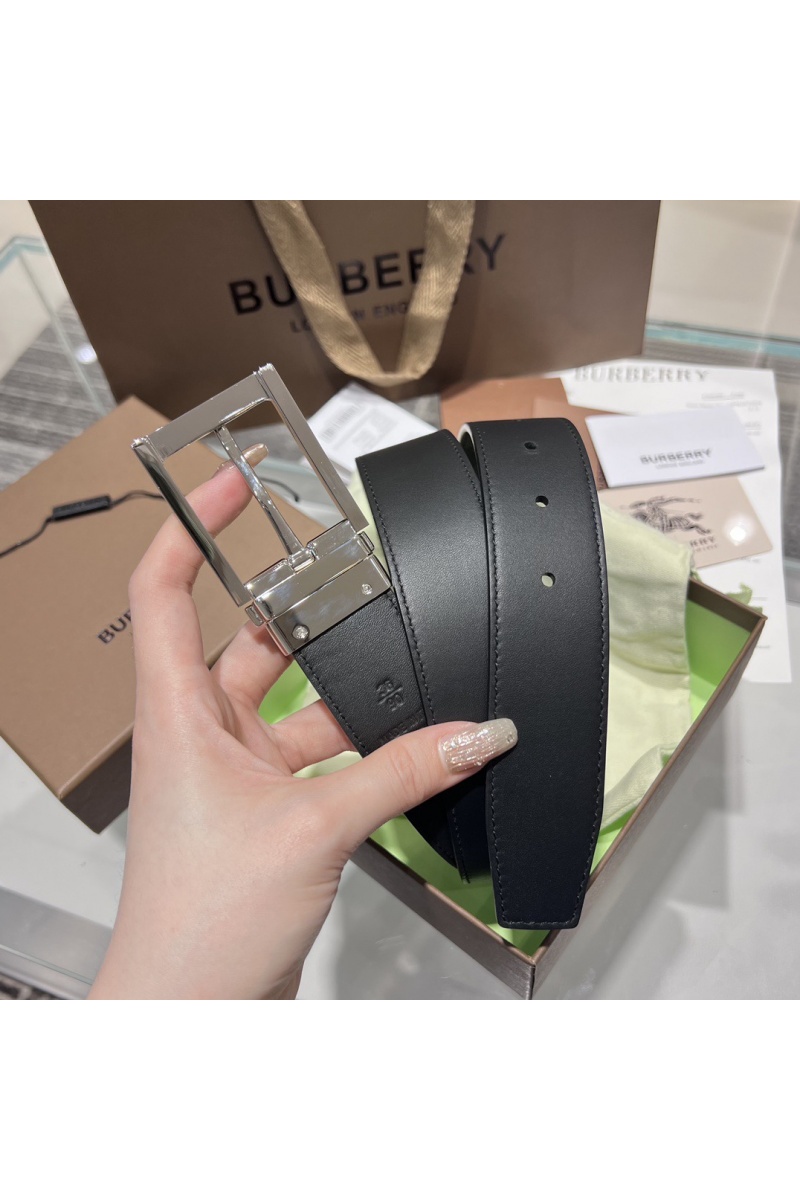 Burberry Кожаный ремень Check TB premium