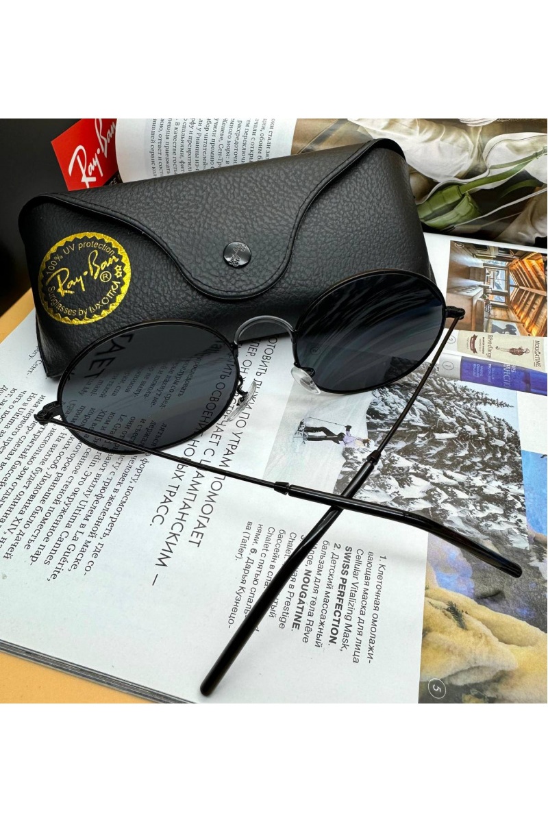 Ray-Ban Солнцезащитные очки Oval Metal - Black
