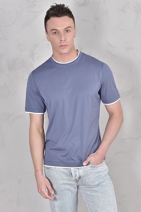 Футболка Premium layered-effect - Light Blue