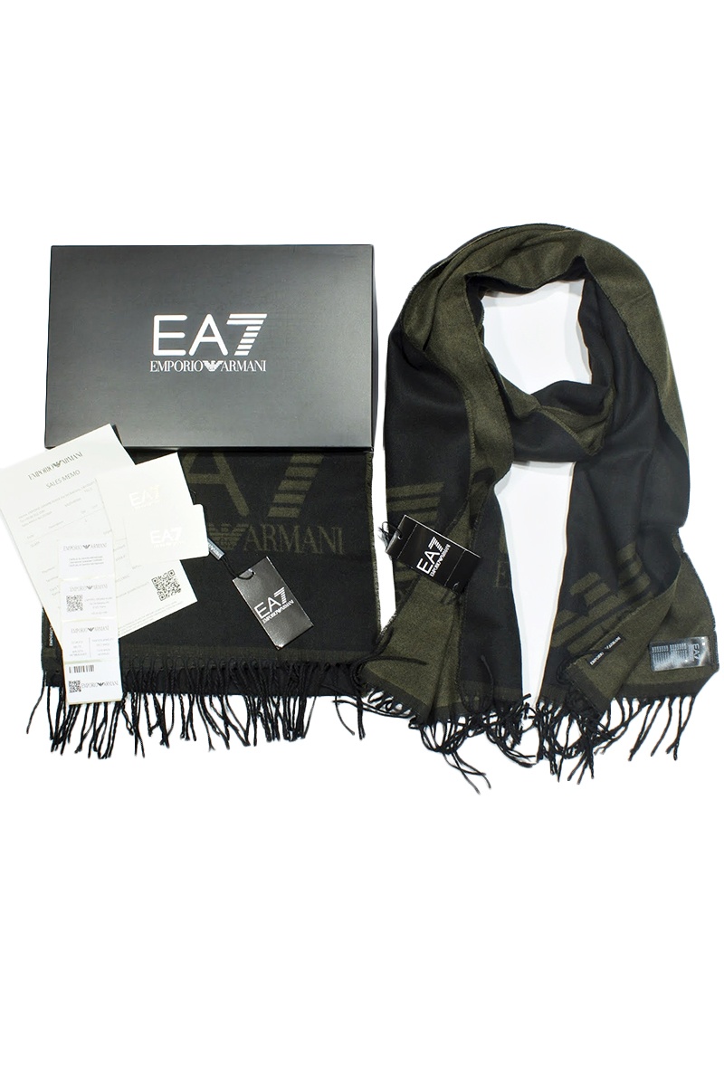 Emporio Armani EA7 Брендовый шарф с логотипом 185x35 см