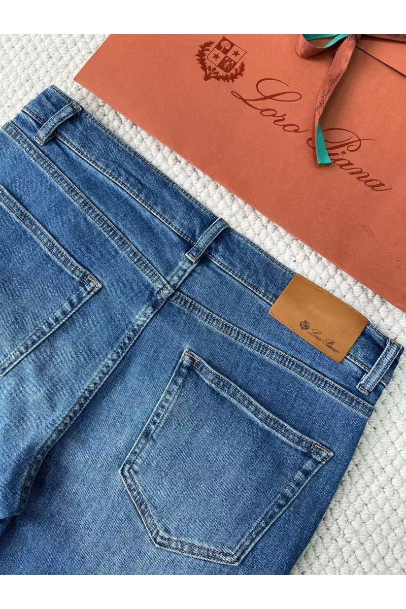 Loro Piana Мужские синие джинсы Premium