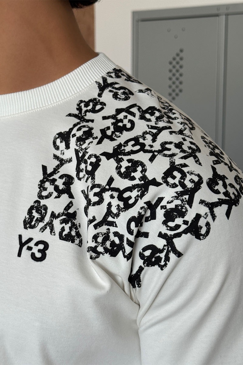 Y-3 Yohji Yamamoto Мужская белая футболка 