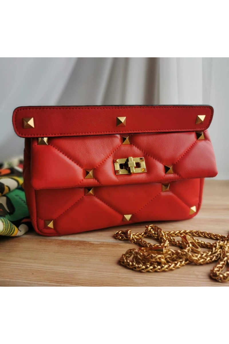 Valentino Женская сумка Roman Stud 25x14 см - Red