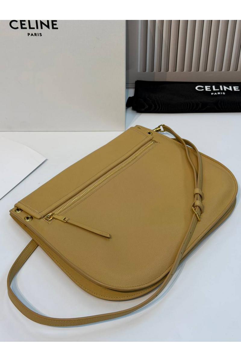 Celine Кожаная сумка Soft Triomphe Besace premium 34x25x13 см