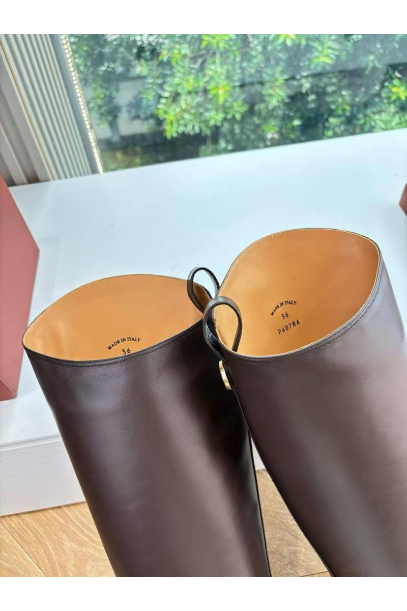 Loro Piana Женские кожаные сапоги premium - Brown