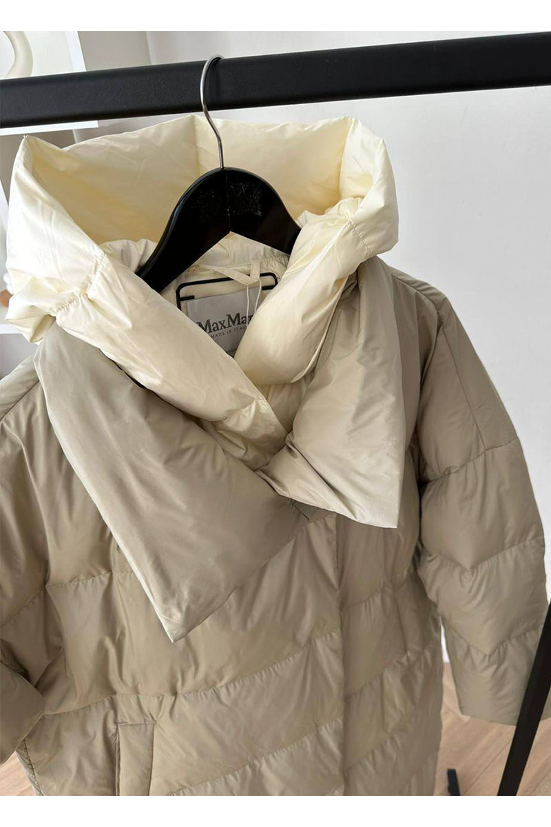 Designer Clothing Женский зелёный пуховик Max Mara