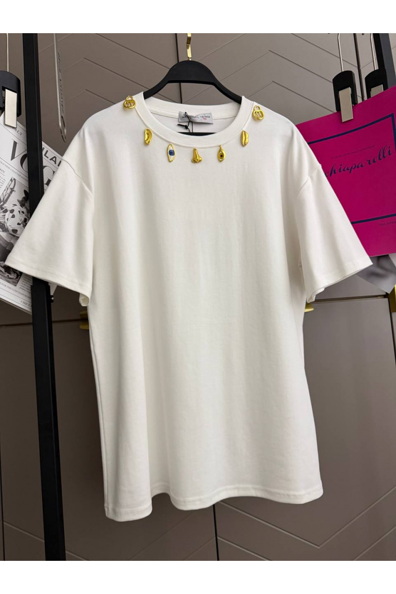 Schiaparelli Женская базовая футболка premium - White