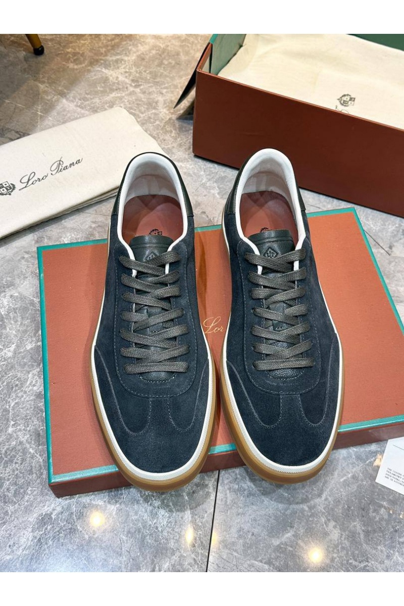 Loro Piana Мужские замшевые кроссовки Tennis Walk