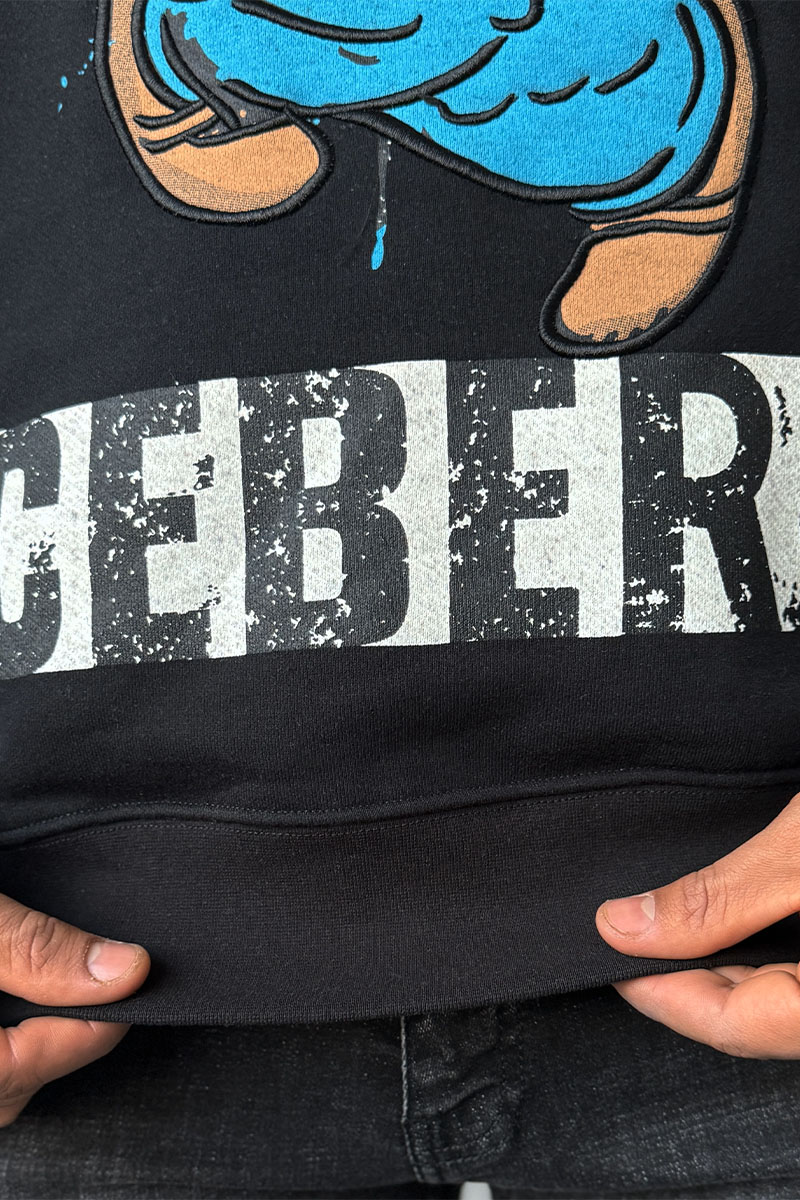Iceberg Свитшот чёрного цвета Popeye 