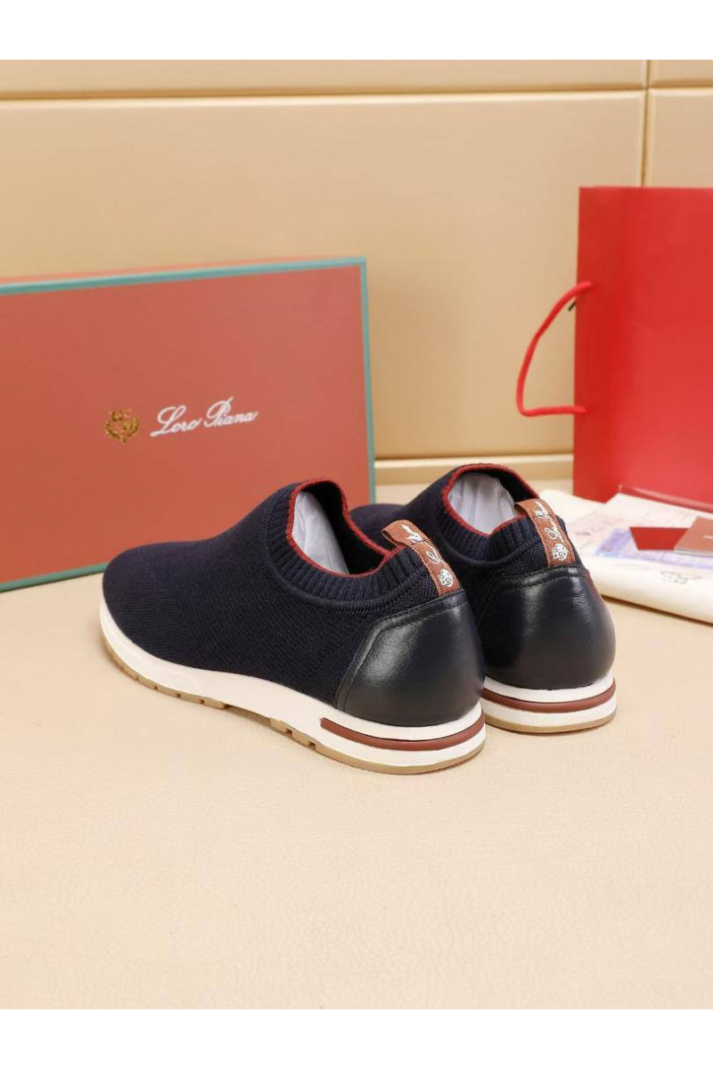 Loro Piana Мужские текстильные кроссовки Lp Flexy Active - Navy