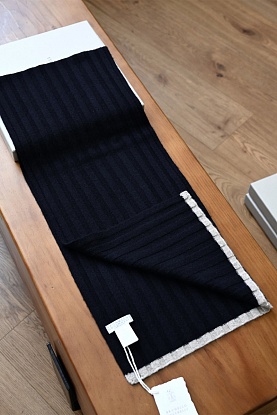 Кашемировый шарф Premium - Navy