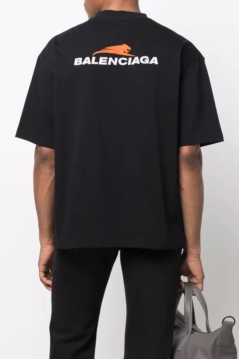 Balenciaga Чёрная оверсайз футболка Year of the Tiger