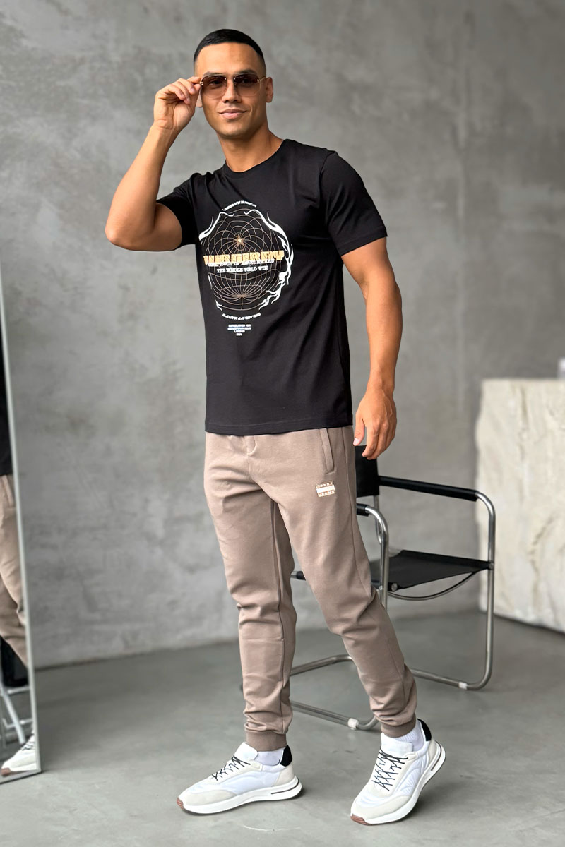 Burberry Мужская чёрная футболка London