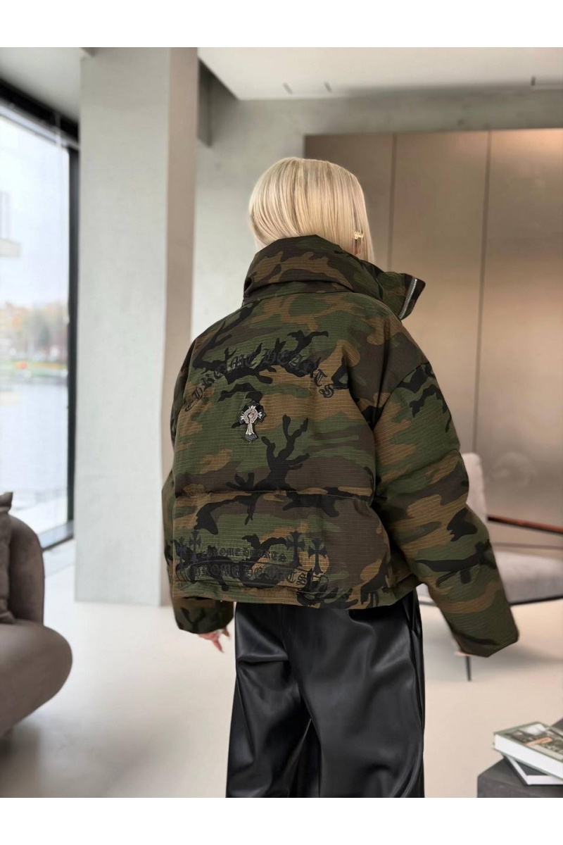 Chrome Hearts Женская пуховая куртка Military
