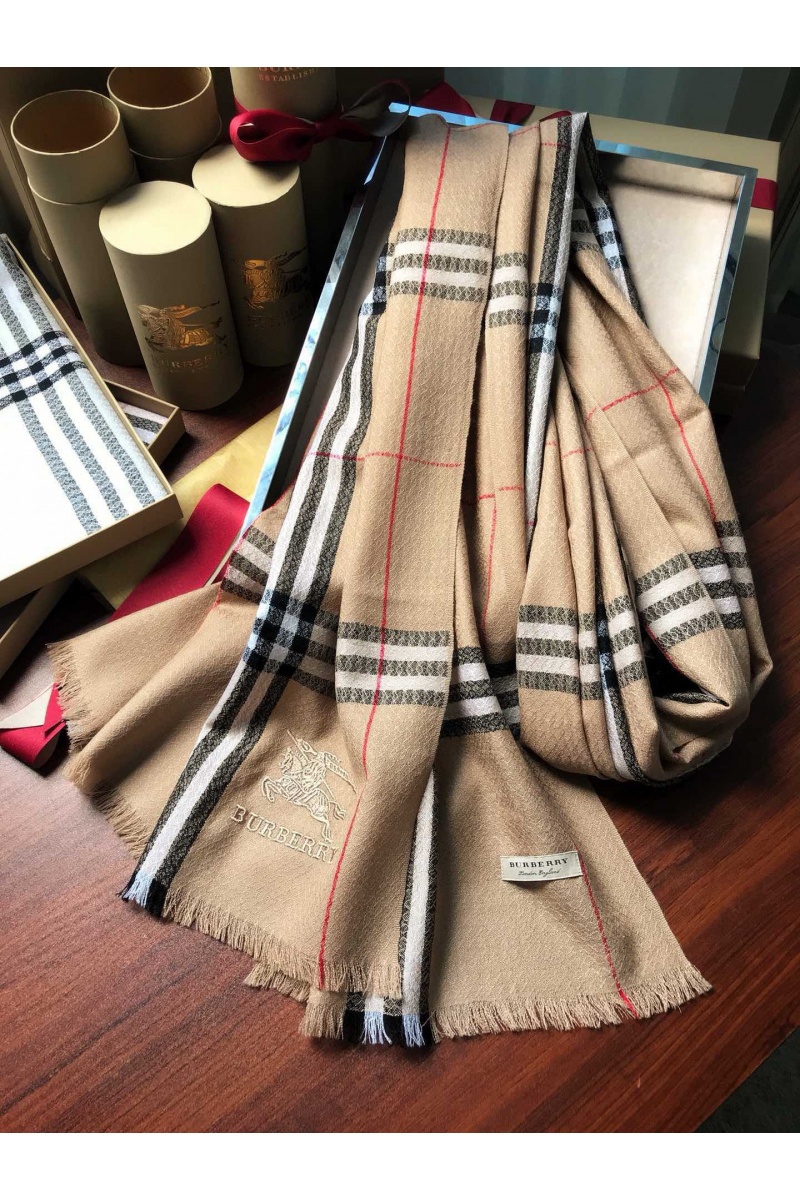 Burberry Шарф Check premium 182x71 см - Beige