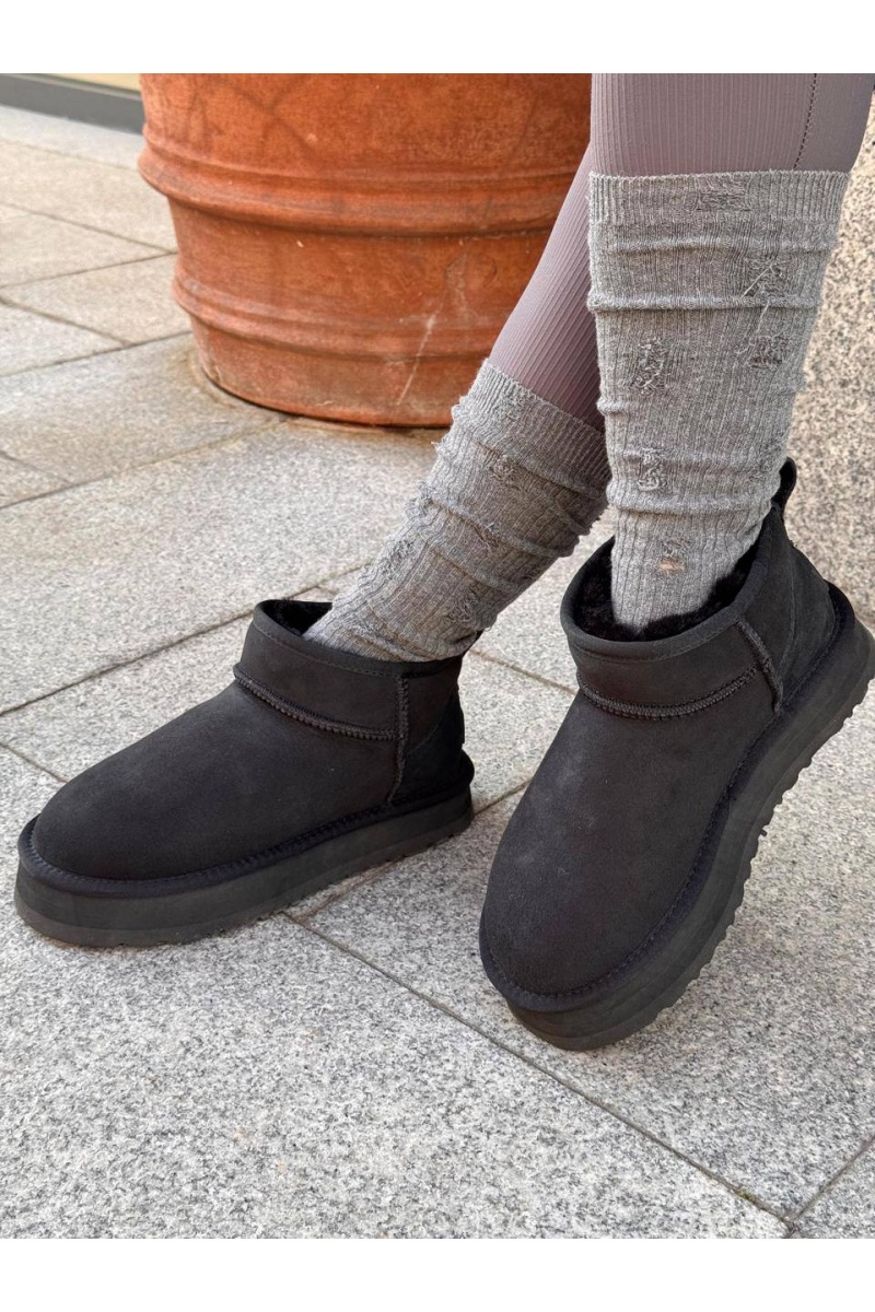 UGG Женские ботинки Classic Ultra Mini Platform - Black