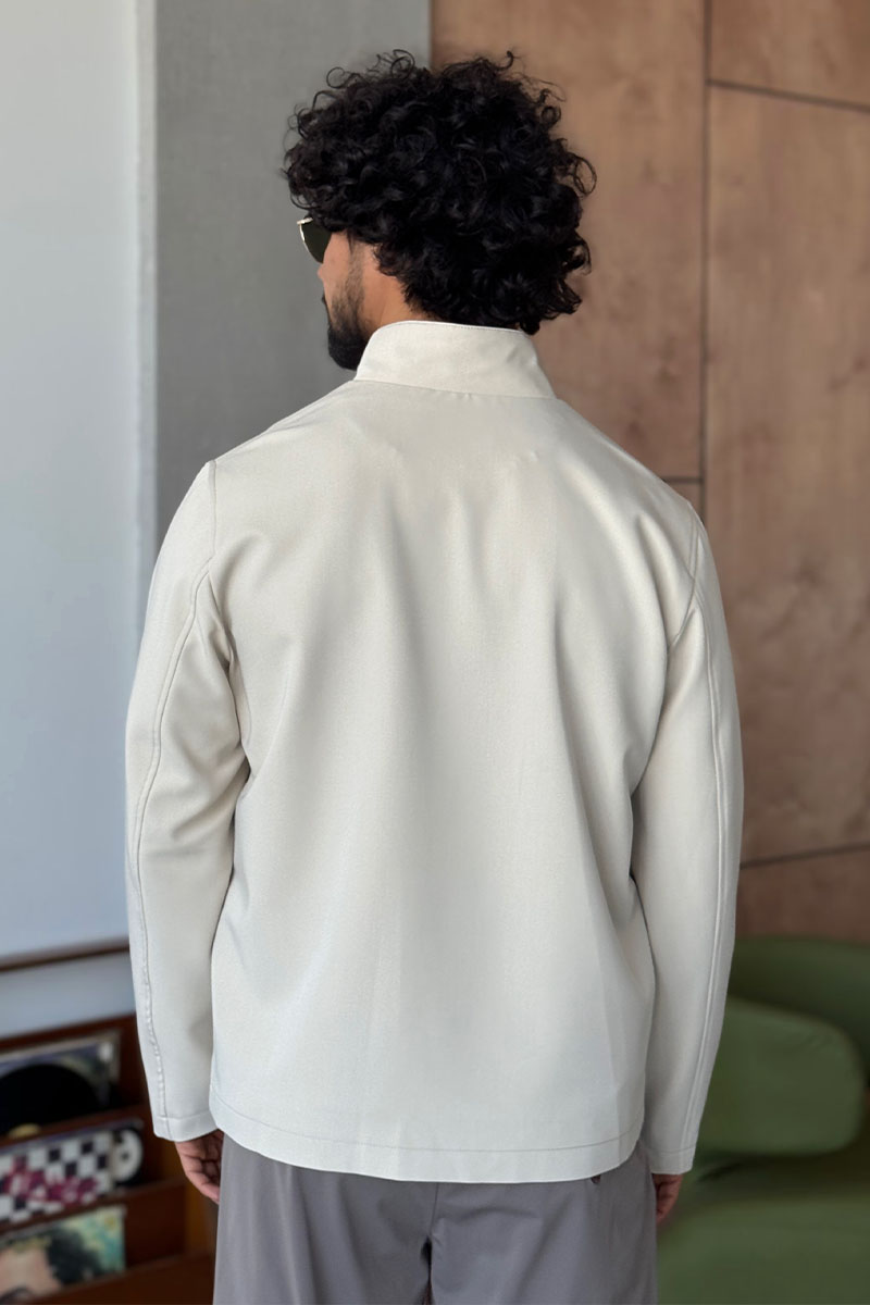 Hermes Мужская бежевая куртка 