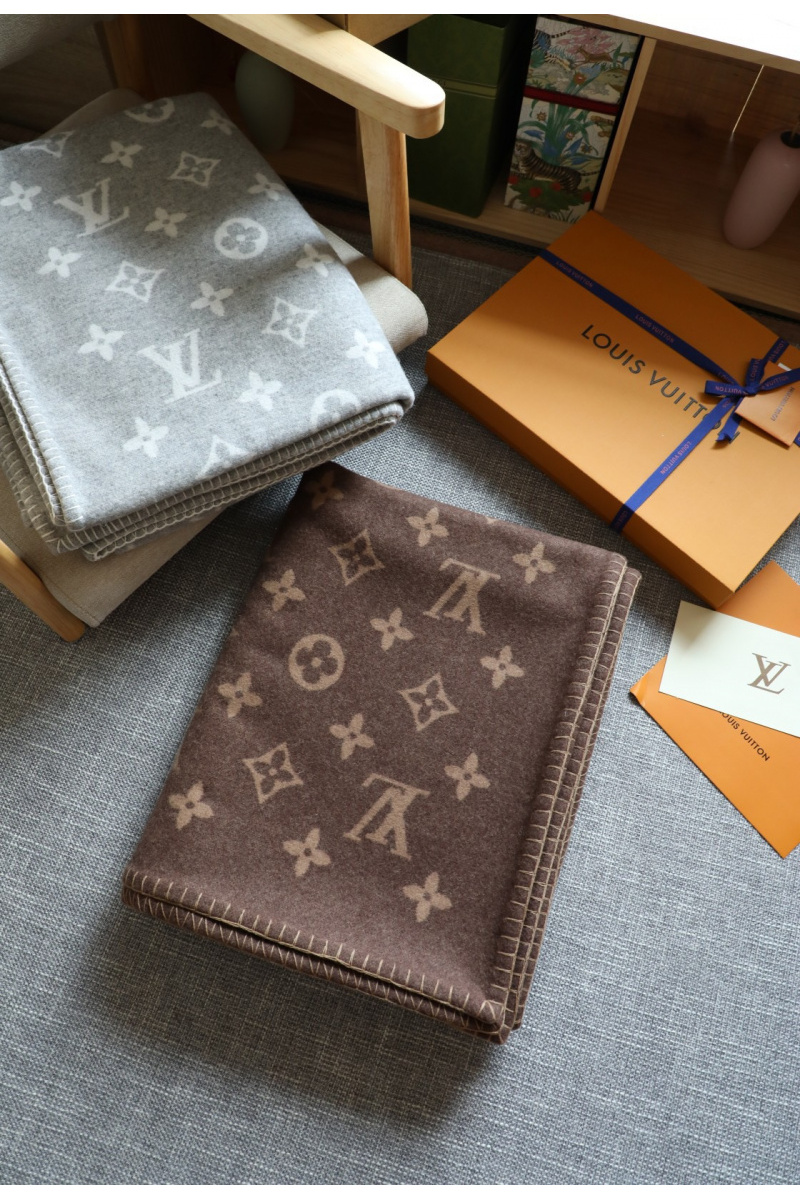 Lоuis Vuittоn Плед Neo Monogram premium 140x180 см - Brown