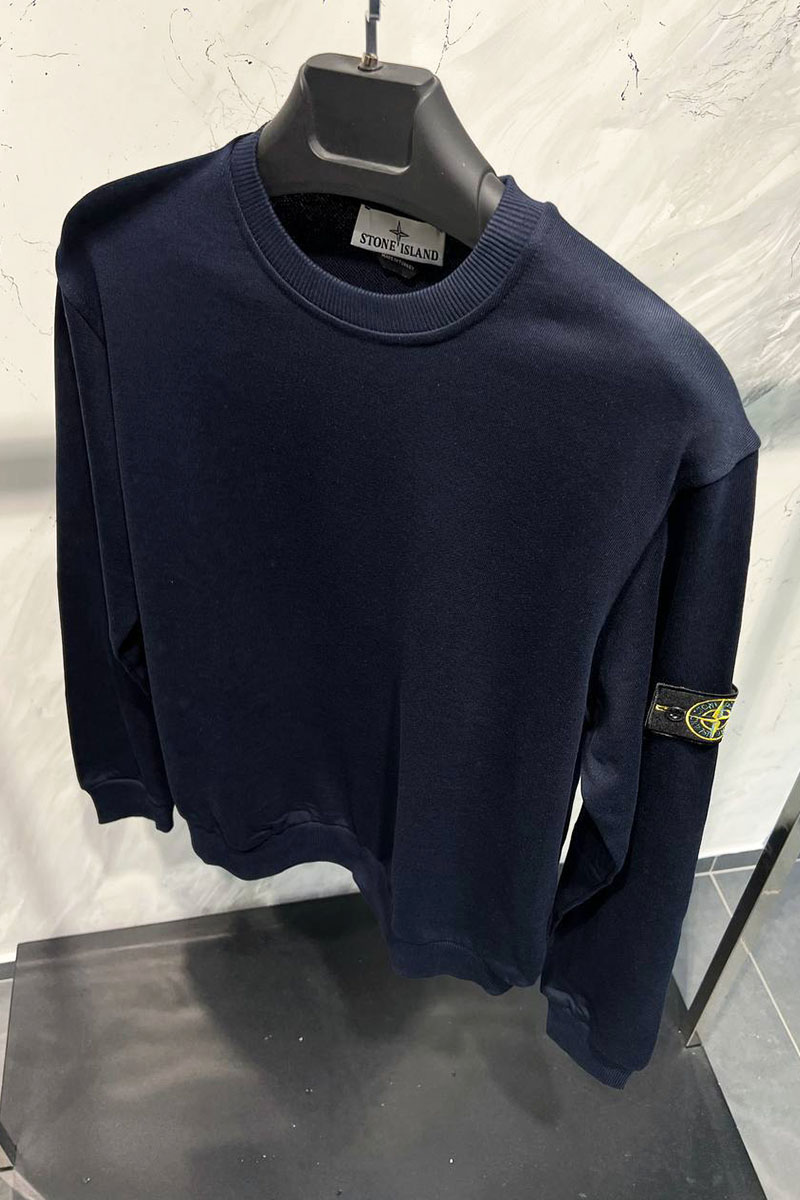 Stone Island Свитшот тёмно-синего цвета compass-patch