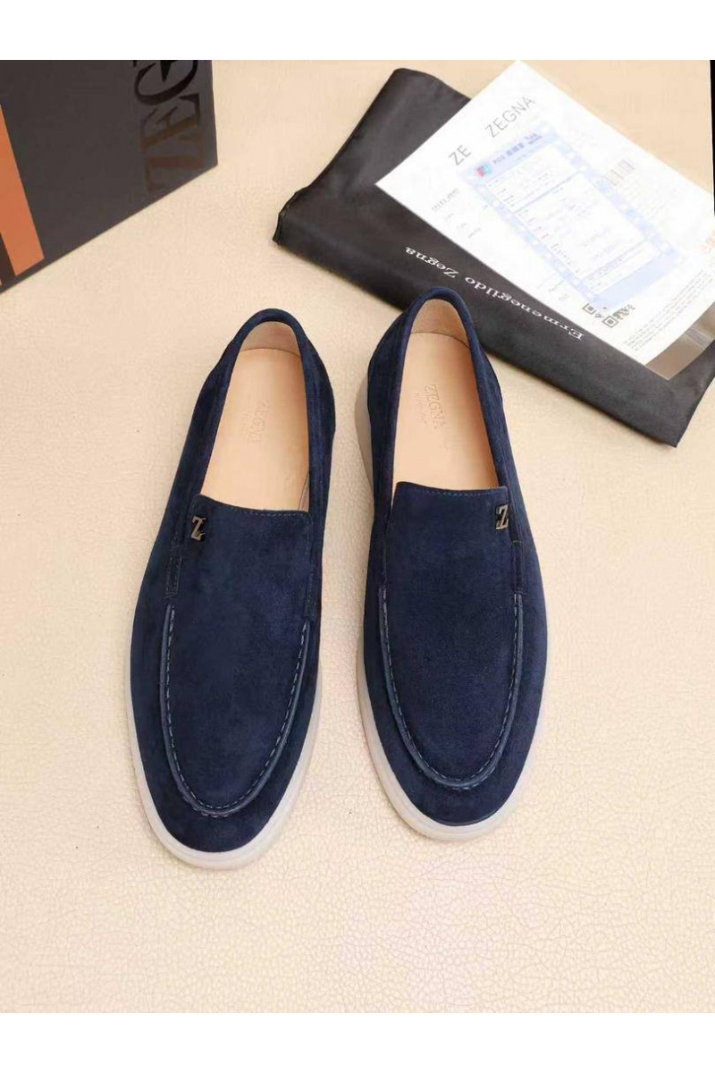 Zegna Мужские замшевые лоферы